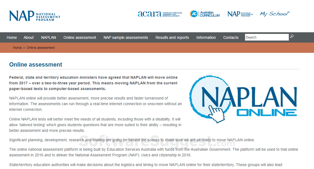 NAPLAN Online Screenshot1